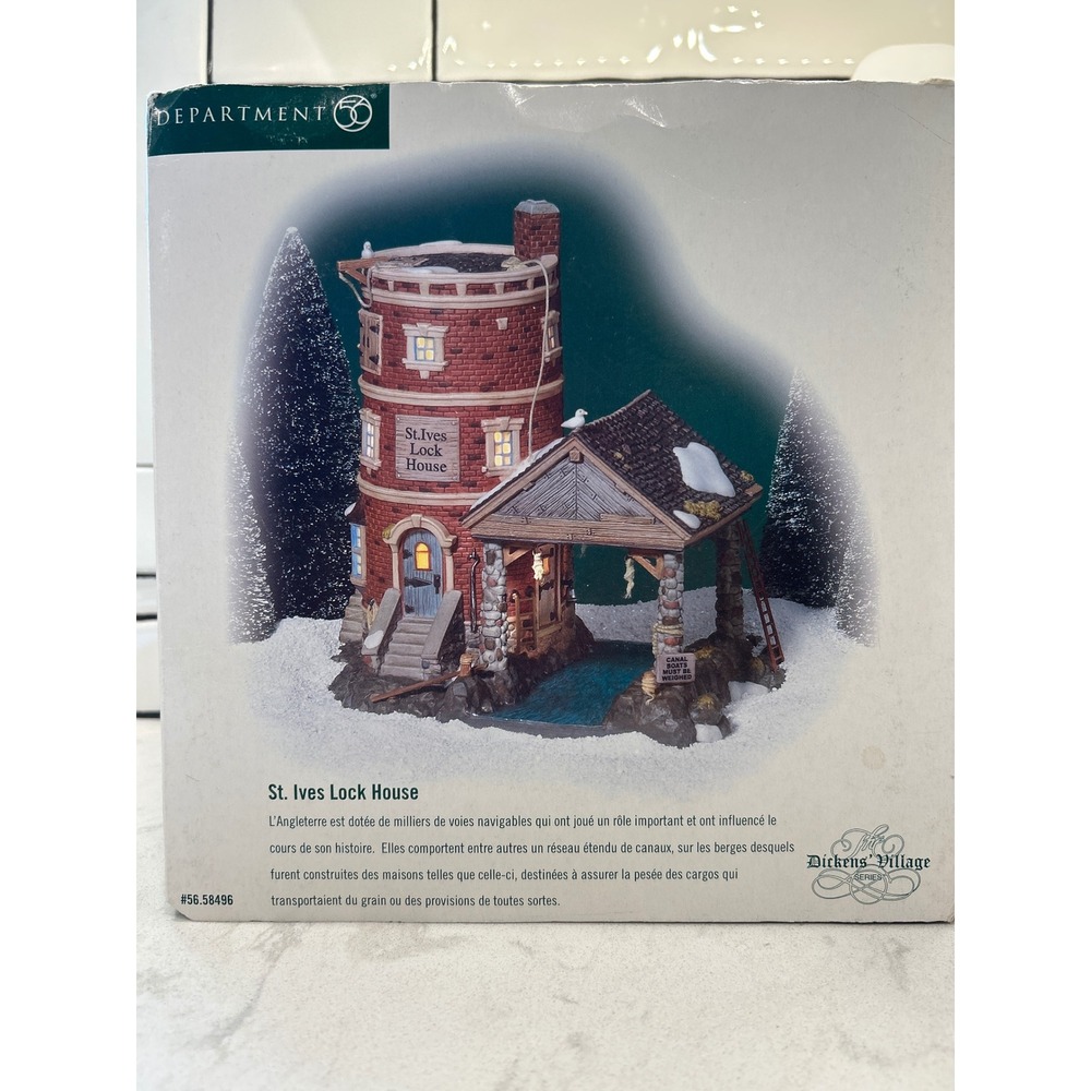 Department 56 Dickens Village St. Ives Lock House 56.58496 Lighted Building New